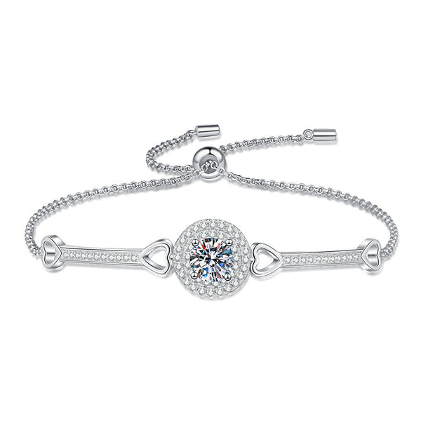 925 Sterling Silver  Luxury Round Bag Bracelet