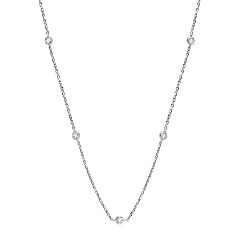 Necklace Twin Style S925 Sterling Silver gold plating