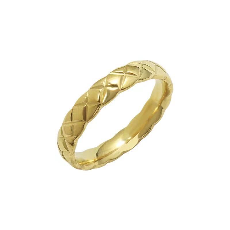 18k Gold Rhombus Small Fragrance Ring