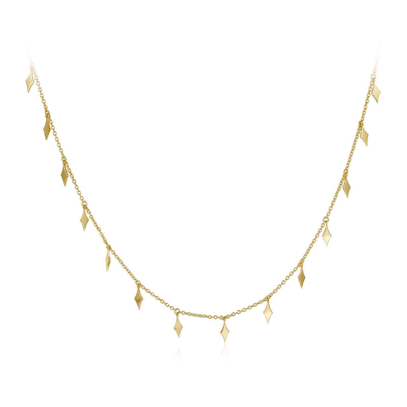 Twin 925 Electroplating 18k Golden Clavicle Chain