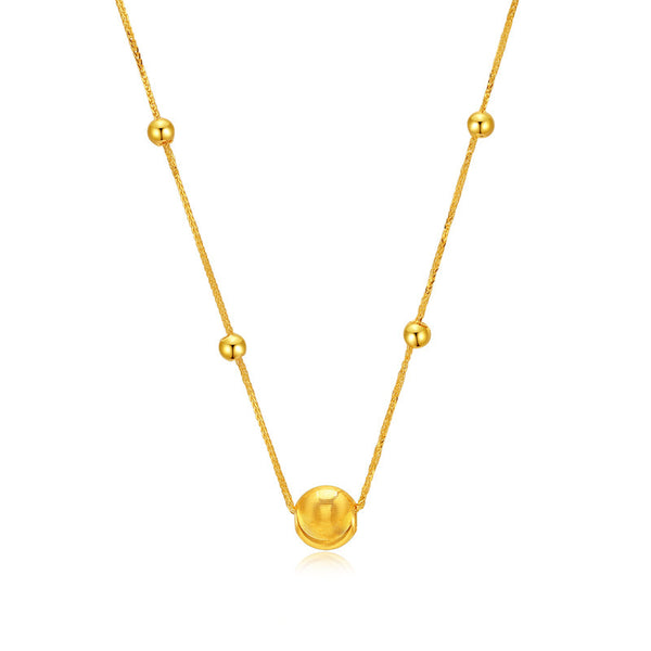 18k Gold Cat Eye Necklace