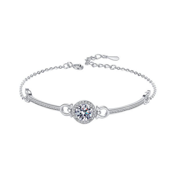 925 Sterling Silver Moissanite Bracelet