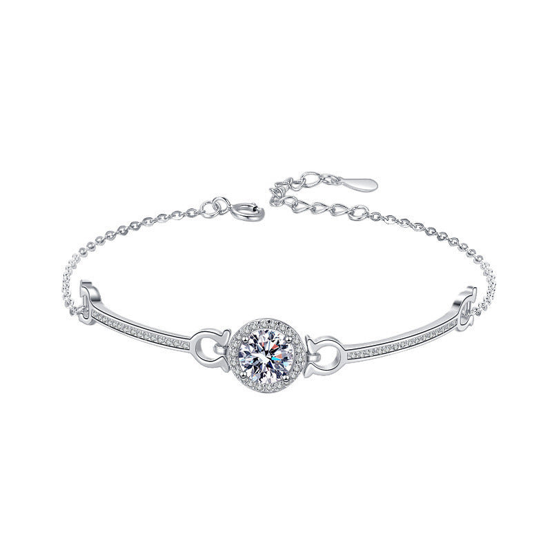 925 Sterling Silver Moissanite Bracelet