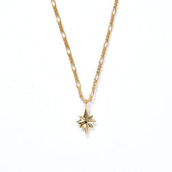 S925 Silver Plating 18K Gold Six-Pointed Star Twin Basic Necklace