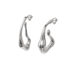 Venom Earrings - 925 Sterling Silver Liquid-Style Earrings