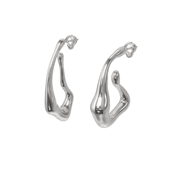 Venom Earrings - 925 Sterling Silver Liquid-Style Earrings